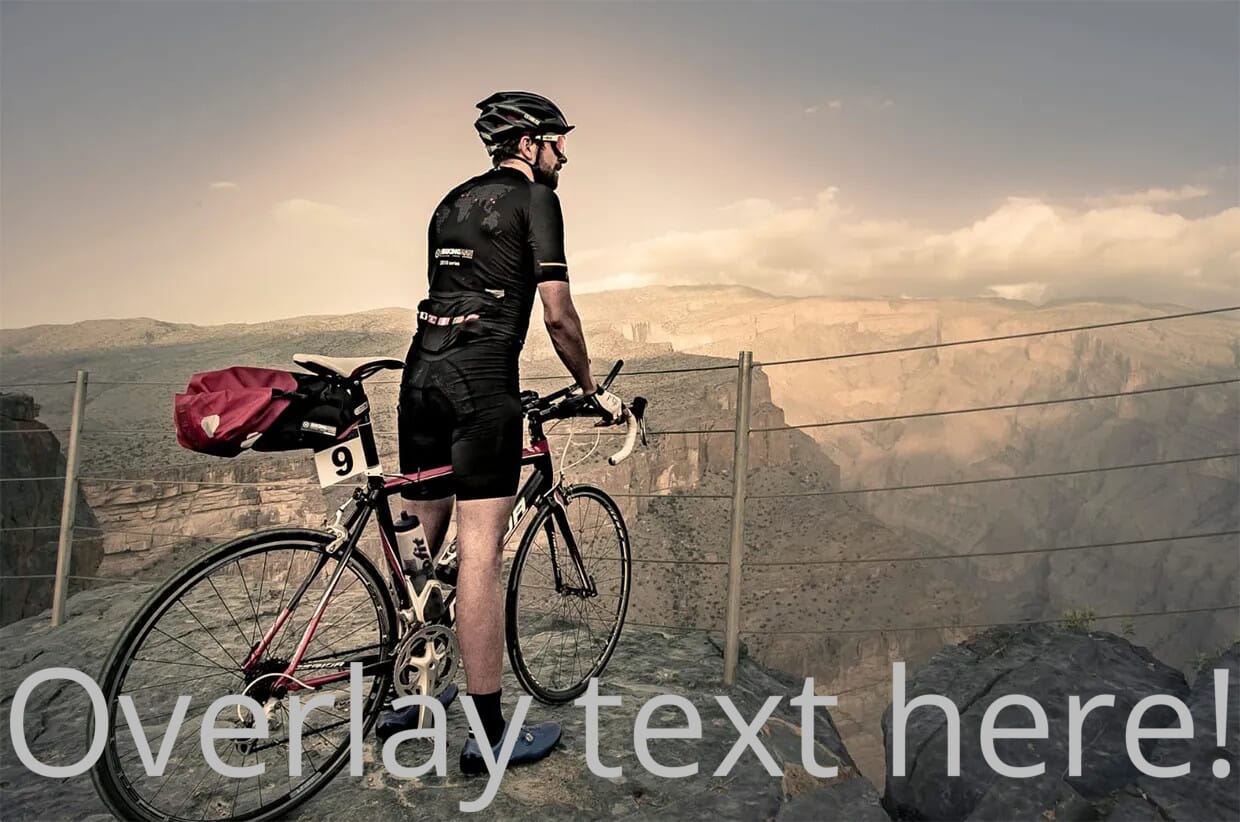 Example image with text overlay